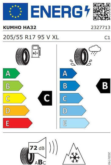 Kumho HA-32 205/55R17 95V XL Anvelopă 4 Anotimpuri pentru Autoturism de Pasageri