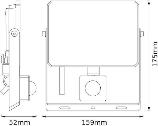 Ledvance Водоустойчив LED Прожектор 50W Неутрално Бяло 4000K с Motion Sensor IP65