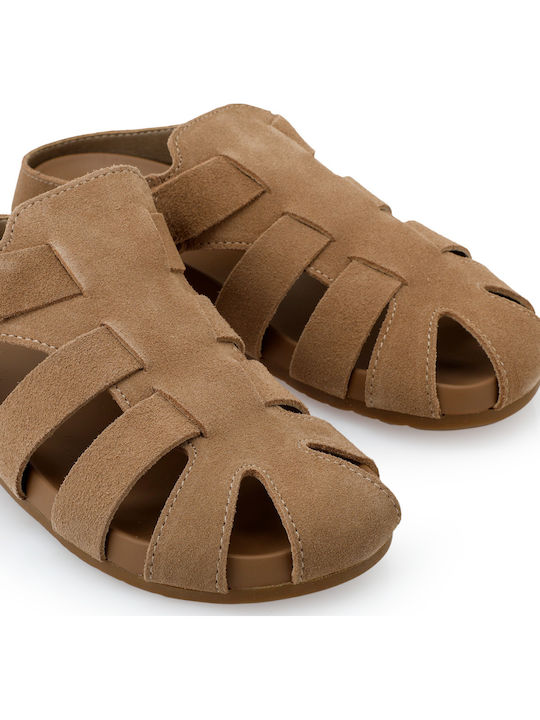 Women's Beige Flat Sandals