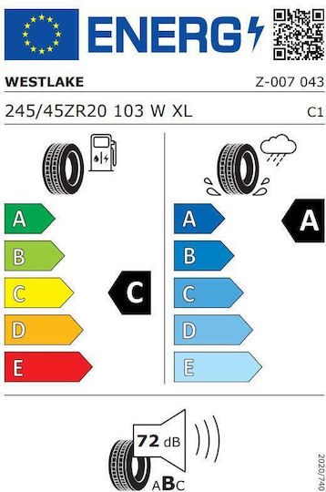 Westlake Zuperace Z-007 Car Summer Tyre 245/45R20 103W XL