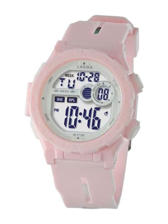 Battery Watch with Rubber Strap