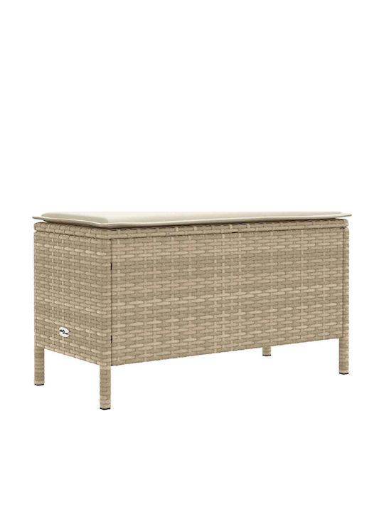 Set Cameră De Zi Pentru Exterior 5 Piese Bej Și Crem Cu Perne