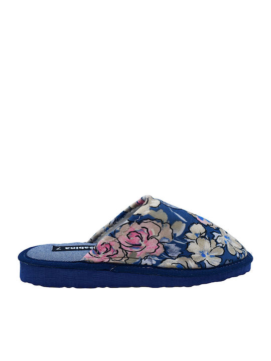 Closed-Toe Women's Slippers Blue