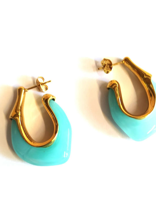 Amalfi Accessories Ohrringe Hängend Hellblaue