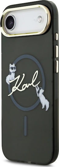 Karl Lagerfeld Rückseitencover Kunststoff / Silikon Schwarz für iPhone Air