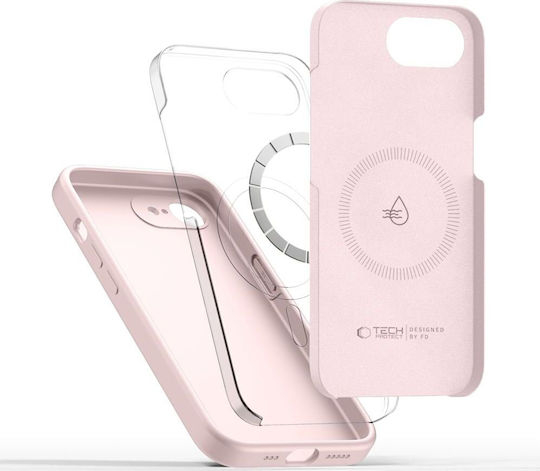 Tech-Protect Back Cover Σιλικόνης Ροζ (iPhone 17e / 16e)
