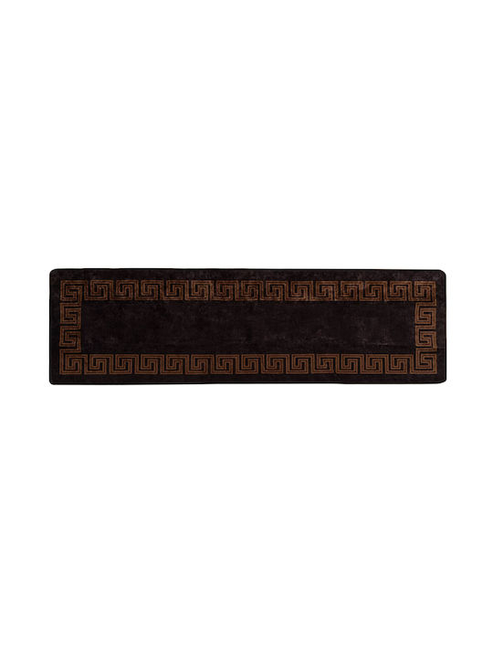 vidaXL Marsa Non-Slip Runner Rug Black 80x350cm