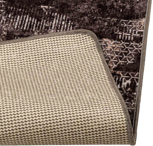 vidaXL Marsa Non-Slip Rectangular Black Rug 100x300cm