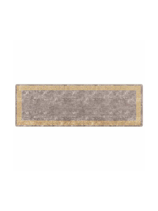 vidaXL Marsa Non-Slip Rectangular Gray Rug 100x300cm