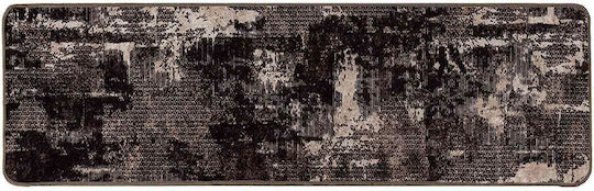 vidaXL Marsa Non-Slip Rectangular Black Rug 100x300cm