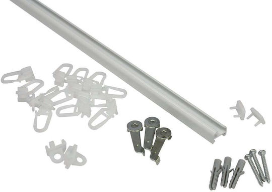 Aluminum Channel 1 Track 150cm White