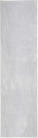 vidaXL vidaXL Non-slip Rectangular Grey Living Room Rug 400x80cm