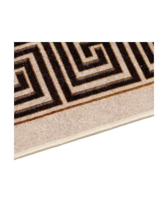 vidaXL Marsa Rutschfestes Rechteckiges Wohnzimmer Teppich Schwarz 50x100cm