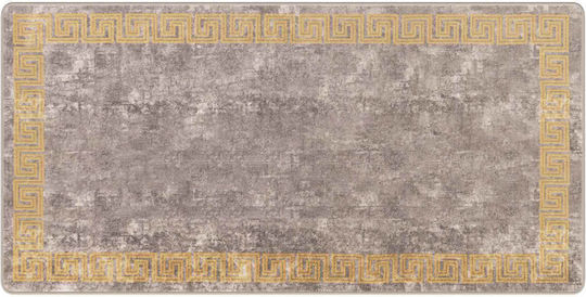 vidaXL Marsa Rutschfest Wohnzimmer Teppich Rechteckig Grau 100x200cm