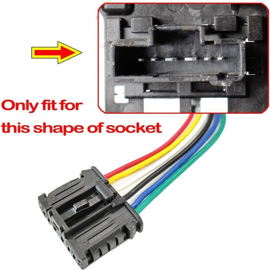 Mufă Stop Spate 6 Pini Conector Cu Fire Precablate 1606248780 Citroen Peugeot 206 207 208 301 307 308 508 1007 2008 Expert Partner