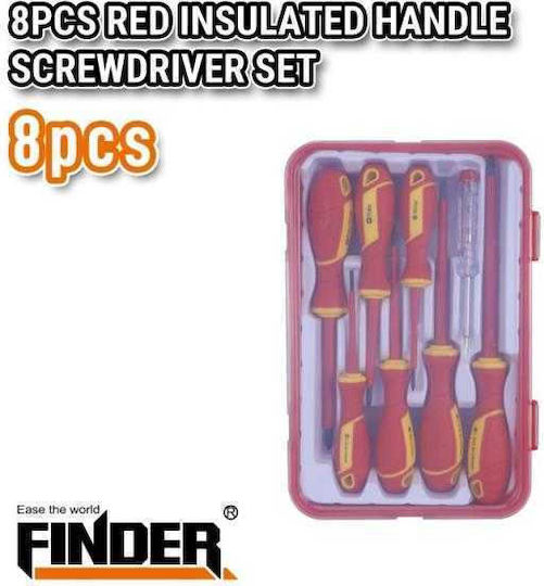 Σετ Κατσαβίδια Ηλεκτρολόγου 8pcs Finder 193497 Tradesor