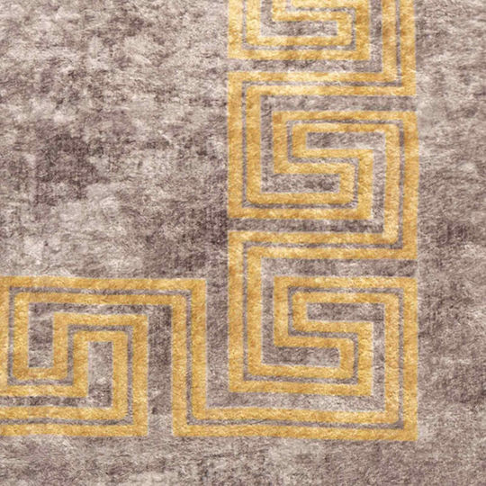 vidaXL Marsa Non-Slip Rectangular Gray Rug 100x350cm