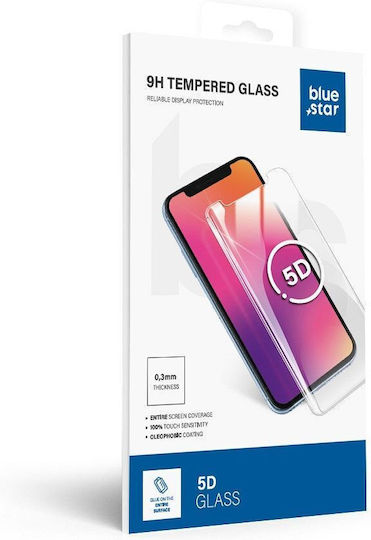 Blue Star 5D 0.3mm Tempered Glass Μαύρο (Galaxy A37 / Α57)