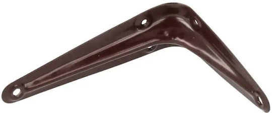Amig Metal Corner Shelf in Brown Colour