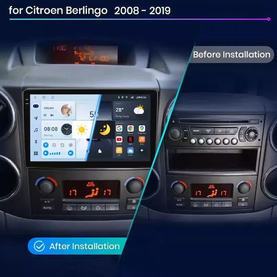 Citroen Berlingo 2008-2019 Android Мултимедия 4-64GB Octacore CarPlay Android Auto GPS Wi-Fi Bluetooth SG-269