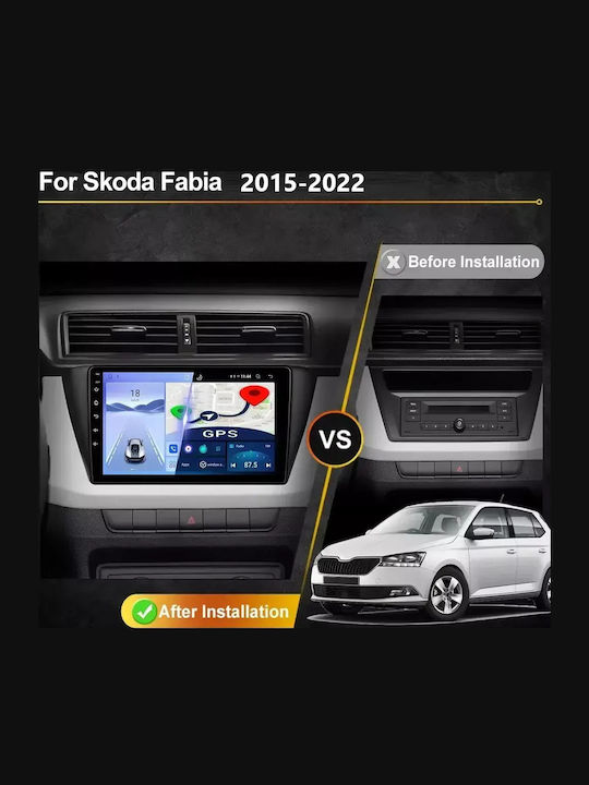Skoda Fabia 2015-2022 Андроид Мултимедия 4-64GB Octacore CarPlay Android Auto GPS Wi-Fi Bluetooth SG-284