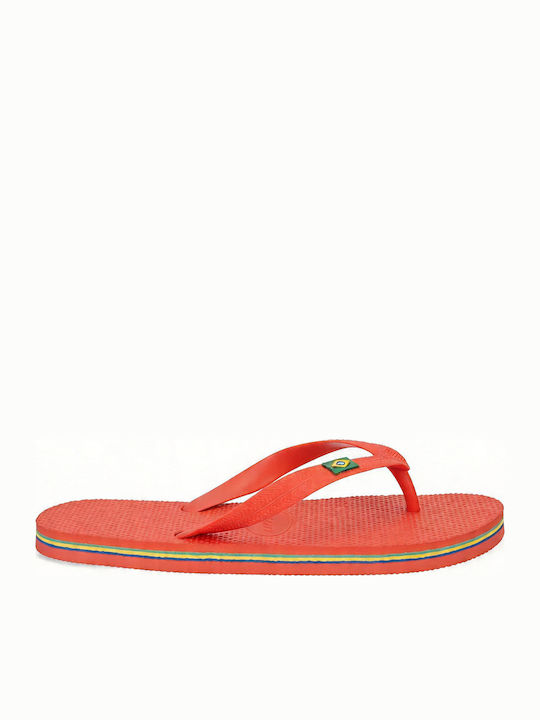 Women's Flip Flops in Orange Color