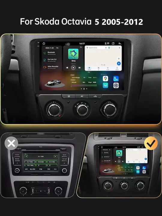 Skoda Octavia 5 2005-2012 Android Multimedia 4-64gb Octacore-carplay-androidauto Gps Wi-fi Bluetooth Sg-294