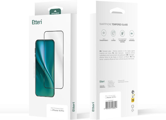 Etteri 9D Пълно лепило Закалено стъкло за цялото лице (Galaxy A16)