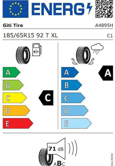 Giti 185/65R15 92E-Commerce-Website XL Sommerreifen Reifen für Passagier Auto