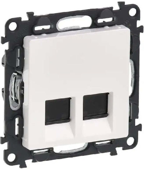 Valena Life Computer Socket 2xrj45 Cat.5e Ftp White 753154 5 Pcs