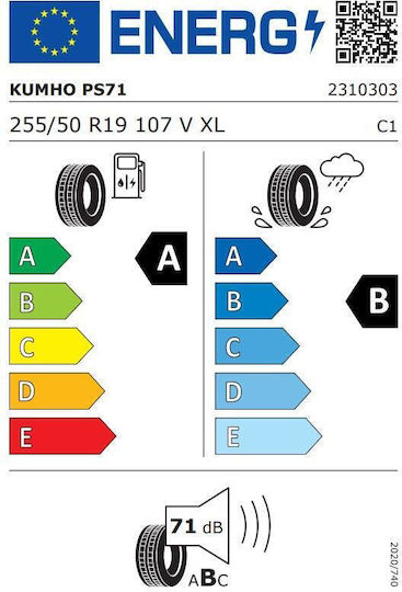 Kumho Ecsta Ps71 215/50R19 97E-Commerce-Website XL Sommerreifen Reifen für Passagier Auto
