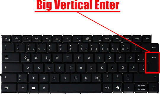 German Laptop Keyboard Dell Inspiron 7640 P132f 7645 P133f 5440 5441 P190g 5445 P185g 7440 7441 7445 P187g P186g Latitude 7455 2023-2025 Year De Without Frame Black Code 41275debl