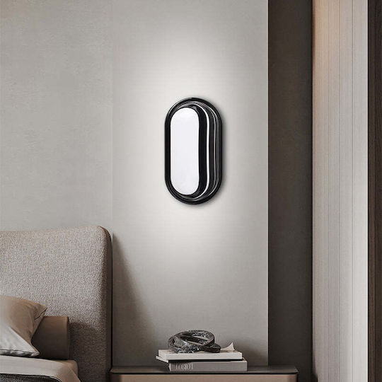 Outdoor Led Wall Light Ax322/270bk Warm Light 3000k Ip65 Black White