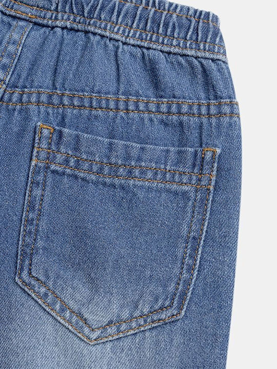 Kinder Shorts Bermudas Stoff Blau