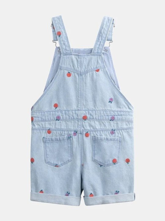 Kids Fabric Dungarees Blue