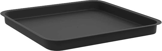 vidaXL Комплект 24 Пластмасови Черни Саксии За Цветя 43x33.5см