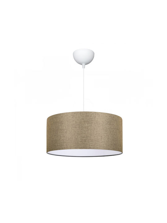 GloboStar Lofty Hängelampe Beige mit Fassung E27 38x38x70cm.
