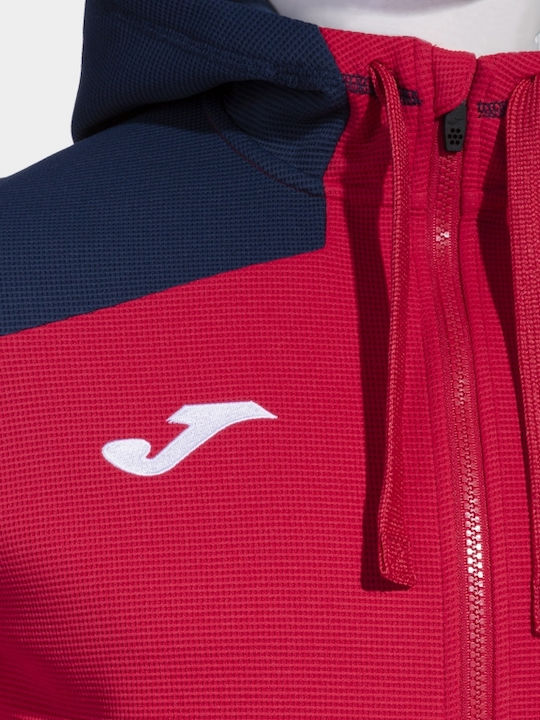 Cardigan With Hood Red