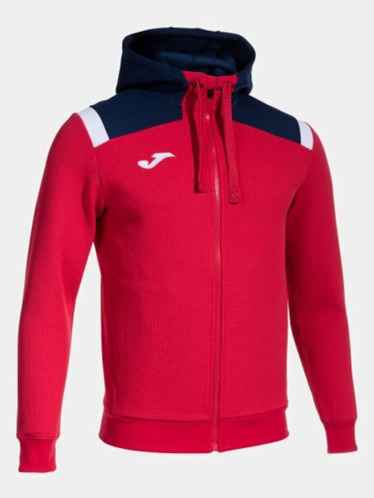 Cardigan With Hood Red