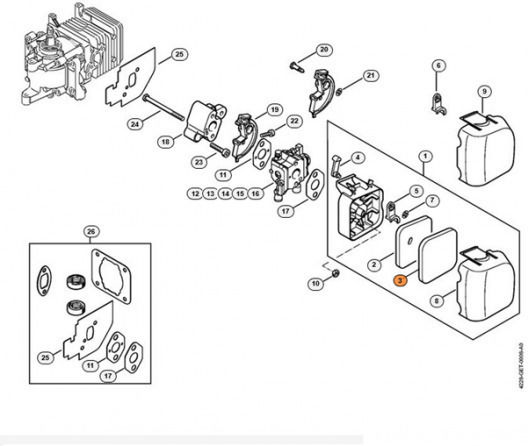 Stihl Kettensägen Teile Filter 4228-124-1500