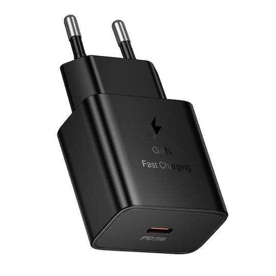 Hoco GaN Wireless Charger with USB-C Port 25W Power Delivery Black (N76 Star)