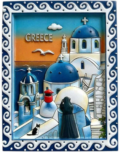 Tourist Souvenir Decorative Magnet Set 12 Pieces Greece 678520