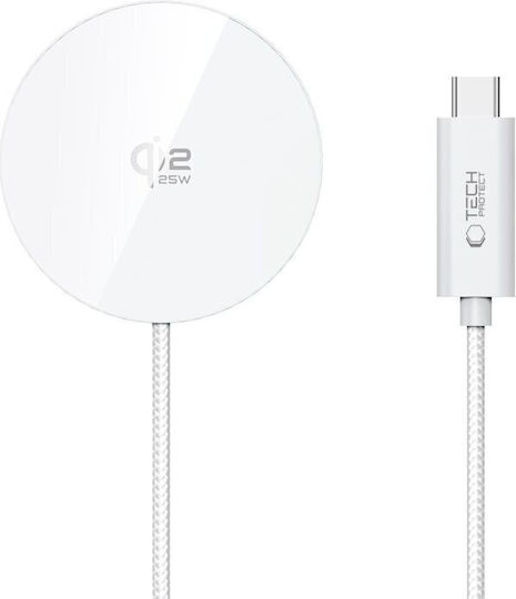 Tech-Protect Qi2 Wireless Charger 25W White (A50)