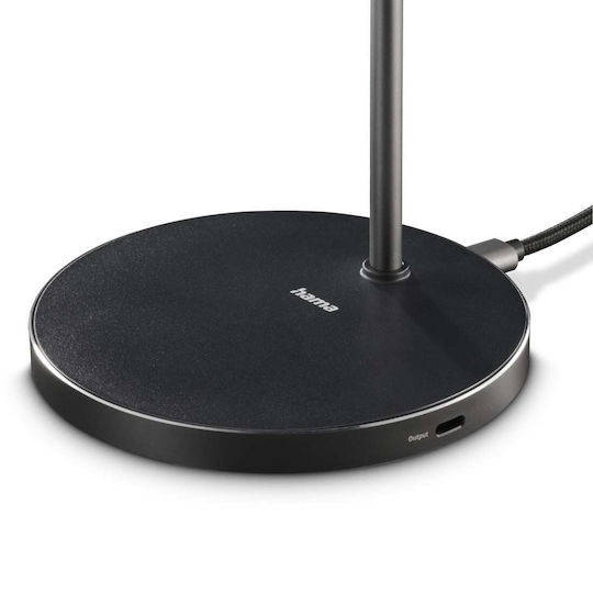 HAMA Аσύρματο Зарядно Устройство Qi2 с USB-C Изходен Порт 15W Черно (00201737)