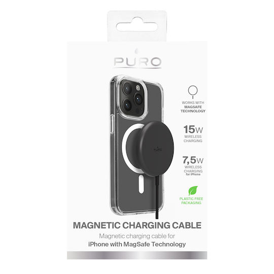 Puro Magsafe-Ladegerät 15W Stromlieferung Schwarzes