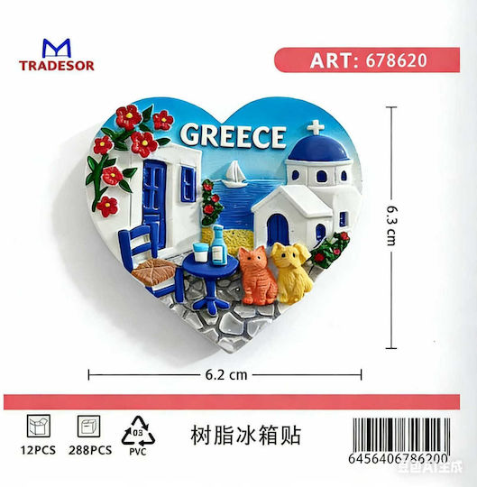 Tourist Decorative Magnet Souvenir Set 12 Pieces Greece 678620