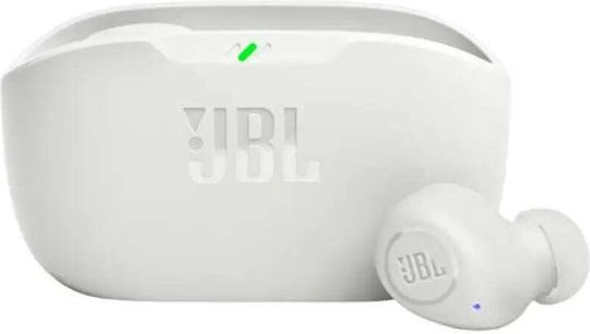 JBL Vibe Buds 2 Bluetooth Handsfree Earphones with Sweat Resistance and Charging Case White