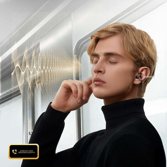 Joyroom JR-OE3 In-ear Bluetooth Handsfree Ακουστικά με Αντοχή στον Ιδρώτα και Θήκη Φόρτισης Μαύρα