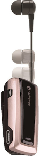 iXchange UA24 V2.0 In-ear Bluetooth Handsfree Ακουστικό Πέτου Χρυσό