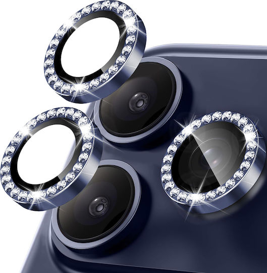 Orso Diamonds Camera Protection Tempered Glass Blue for the iPhone 17 Pro / 17 Pro Max